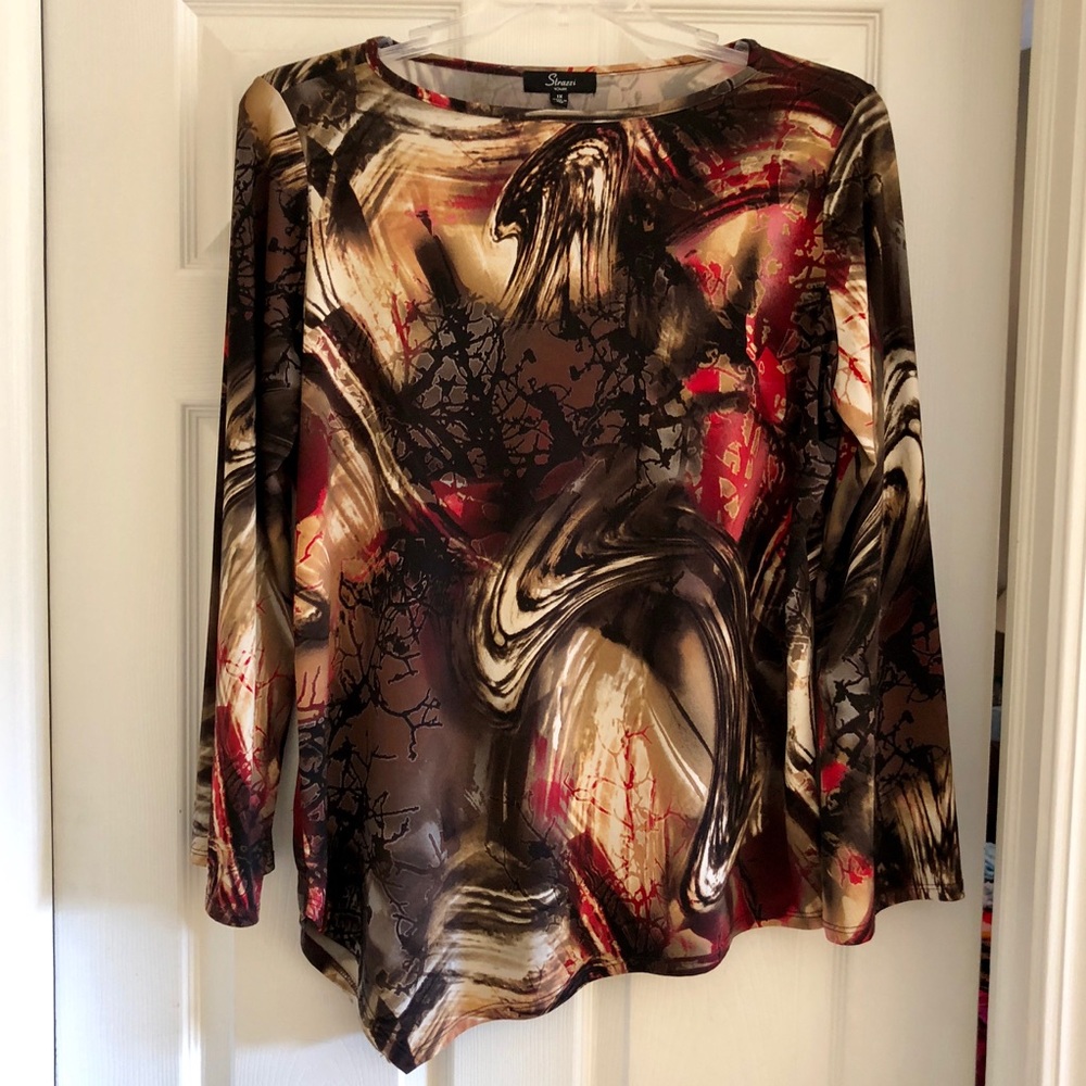 Beautiful asymmetrical top with bell sleeves